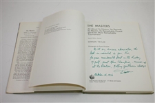 Ken Venturi's 'The Masters: Profile of a Tournament' Book Signed & Inscribed by Taylor JSA ALOA
