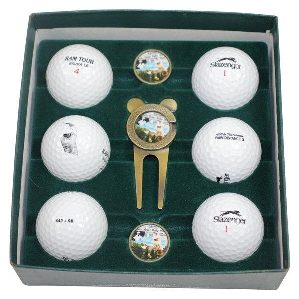 Ken Venturis The Great Rally Commemorative Golf Balls, Divot Tool, & Ballmarkers
