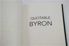 Ken Venturi's 'Quotable Byron' Book Signed & Inscribed by Byron Nelson JSA ALOA