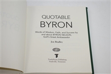 Ken Venturi's 'Quotable Byron' Book Signed & Inscribed by Byron Nelson JSA ALOA