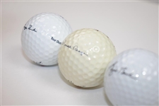 Ken Venturi's Personal Presidential Logo Golf Balls - Ronald Reagan, George H.W. Bush, & George W. Bush