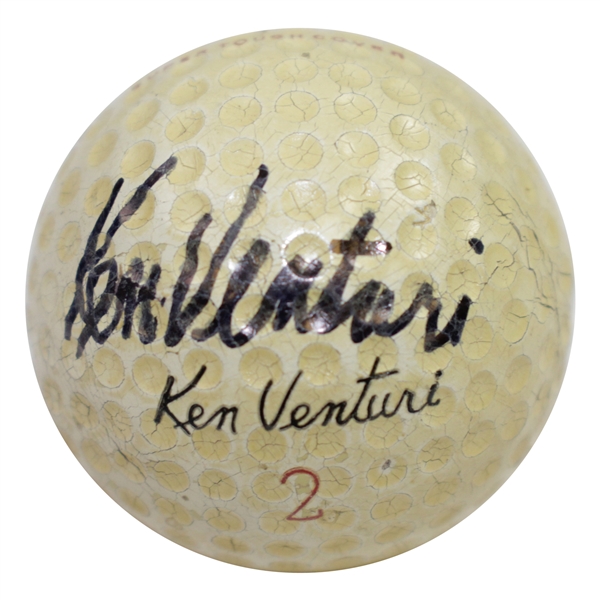 Ken Venturis Personal Signed Ken Venturi Classic Logo Golf Ball JSA ALOA