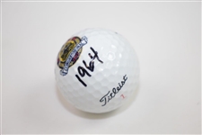 Ken Venturi's Personal Signed 1997 US Open at Congressional Logo Golf Ball with '1964' JSA ALOA