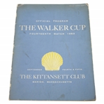 Ken Venturis Personal 1953 The Walker Cup at The Kittansett Club Official Program