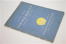 Ken Venturi's Personal 1953 The Walker Cup at The Kittansett Club Official Program