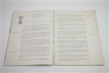 Ken Venturi's Personal 1953 The Walker Cup at The Kittansett Club Official Program