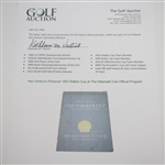 Ken Venturi's Personal 1953 The Walker Cup at The Kittansett Club Official Program