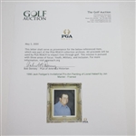 1990 Jack Fedigan's Invitational Pro-Am Painting of Lionel Hebert by Jon Mardel - Framed