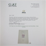 1931 Ryder Cup Team Matches at Scioto Country Club Dinner Menu - Great Condition