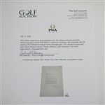 Al Espinosa Signed 1931 Ryder Cup Team Member Acceptance Letter JSA ALOA