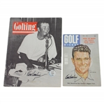 Ken Venturis Personal Signed Golfing (July 1964) & Golf Digest (May 1961) Magazines JSA ALOA