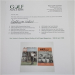 Ken Venturi's Personal Signed Golfing (April 1958) & Golf Digest (1965) Magazines JSA ALOA