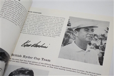 Ken Venturi's Personal 1965 Ryder Cup at Royal Birkdale Official Program