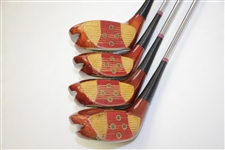 Ken Venturi's Personal Ben Hogan Personal Model 1-4 Woods Serial No. A6504