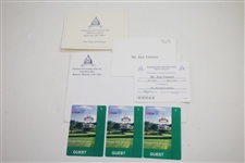 Ken Venturi's Personal 2011 US Open at Congressional Ticket Set, Invitation, Guest Badges, Info, & more