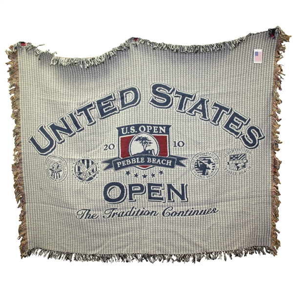 Ken Venturis Personal 2000 US Open at Pebble Beach Large Throw Blanket