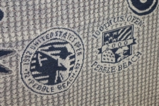 Ken Venturi's Personal 2000 US Open at Pebble Beach Large Throw Blanket