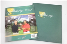 Ken Venturi's Personal 2009 The President's Cup Invitation, Badges, Program, & more