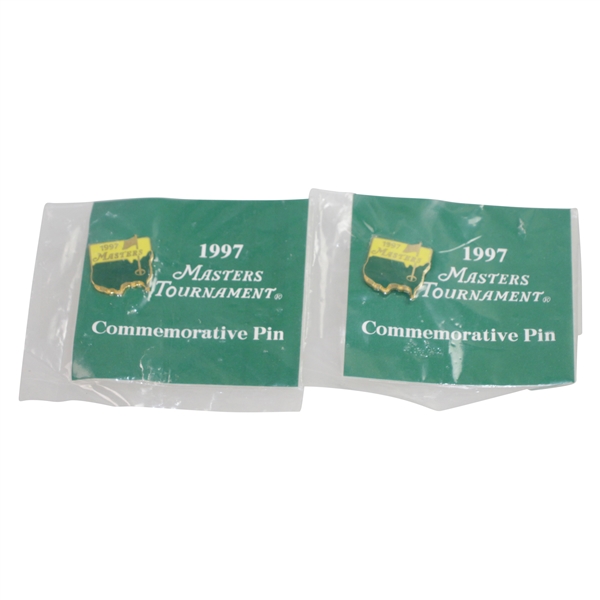 Ken Venturis Personal 1997 Masters Tournament Commemorative Pins - Unopened