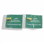Ken Venturis Personal 1997 Masters Tournament Commemorative Pins - Unopened
