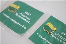 Ken Venturi's Personal 1997 Masters Tournament Commemorative Pins - Unopened