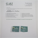 Ken Venturi's Personal 1997 Masters Tournament Commemorative Pins - Unopened