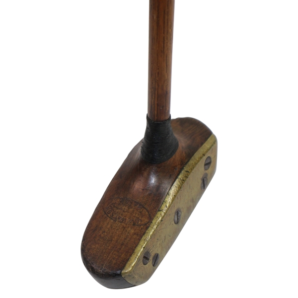 J.W. Watson Socket Headed Mallet Putter with Screwed Brass Plate Face & Sole