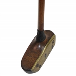 J.W. Watson Socket Headed Mallet Putter with Screwed Brass Plate Face & Sole