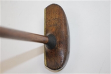 J.W. Watson Socket Headed Mallet Putter with Screwed Brass Plate Face & Sole