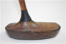 J.W. Watson Socket Headed Mallet Putter with Screwed Brass Plate Face & Sole