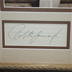 Bobby Jones, Demaret, Hogan, & Nelson Signed Cuts with Surrounding 1940's Sepia Photo of Group JSA ALOA