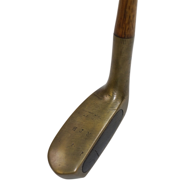 R.T.B. Brass Head Putter with Wood Face Insert - Pat. Applied