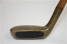 R.T.B. Brass Head Putter with Wood Face Insert - Pat. Applied