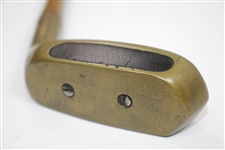 R.T.B. Brass Head Putter with Wood Face Insert - Pat. Applied