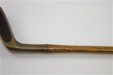 R.T.B. Brass Head Putter with Wood Face Insert - Pat. Applied