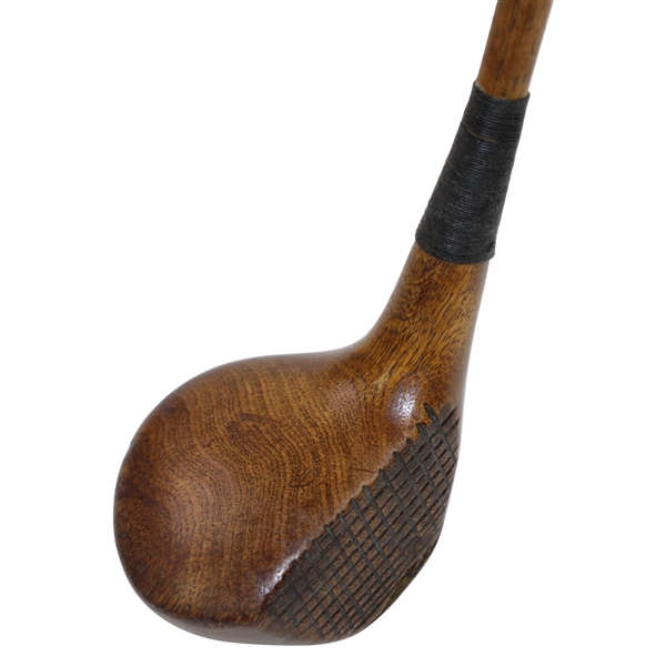 Head Stamp Socket Wood Brassie with Hatch Face - Shaft Sticker