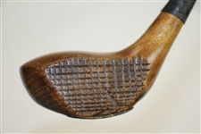 Head Stamp Socket Wood Brassie with Hatch Face - Shaft Sticker