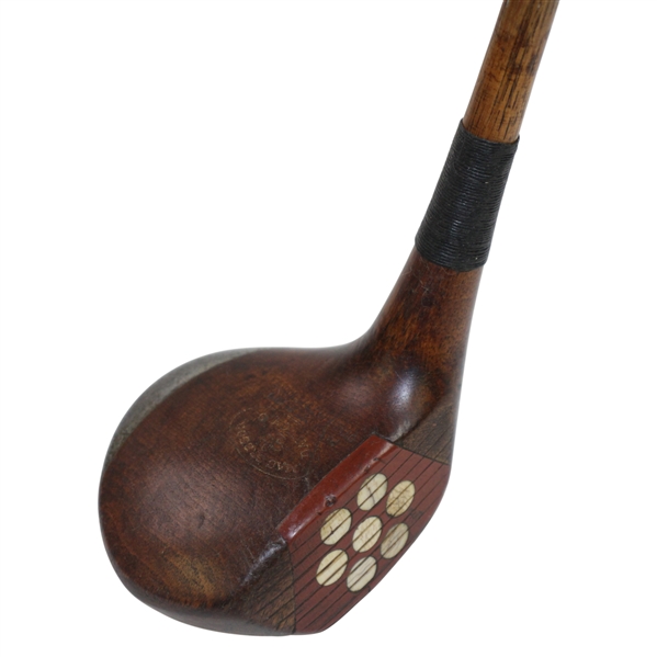 MacGregor "Dayton O." Pat. Pend 1919 Fancy Face Wood with Ivory Inserts - Shaft Stamp