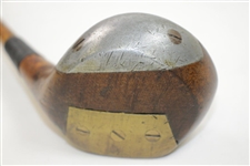 MacGregor Dayton O. Pat. Pend 1919 Fancy Face Wood with Ivory Inserts - Shaft Stamp