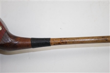 MacGregor Dayton O. Pat. Pend 1919 Fancy Face Wood with Ivory Inserts - Shaft Stamp
