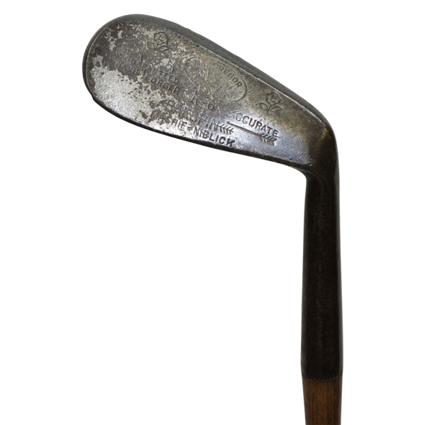 MacGregor Accurate Bakspin Mashie Niblick Angled Deep Groove Face - Shaft Stamp