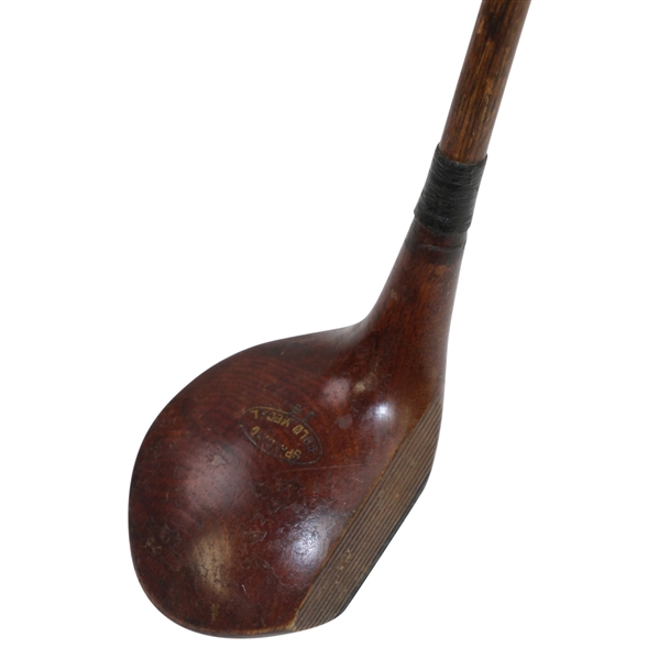 Spalding Gold Medal 14 Deeply Deep Line Face Face Mashie with Shaft Stamp