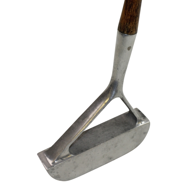 Circa 1910 Aluminum Head Forked Model Putter - Not Hackbarth