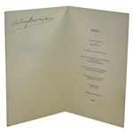 1929 Ryder Cup American & British Teams Signed Menu Including Samuel Ryder - Rare JSA ALOA