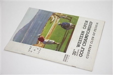 1934 Western Open at Country Club of Peoria Program & Contestant Badge - Rod Munday Collection
