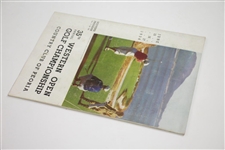 1934 Western Open at Country Club of Peoria Program & Contestant Badge - Rod Munday Collection