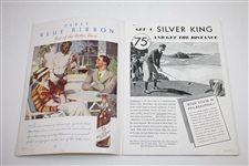 1934 Western Open at Country Club of Peoria Program & Contestant Badge - Rod Munday Collection