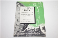 1935 Western Open at South Bend Country Club Program & Contestant Badge - Rod Munday Collection