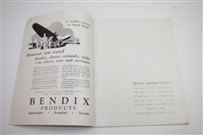 1935 Western Open at South Bend Country Club Program & Contestant Badge - Rod Munday Collection