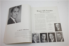 1935 Western Open at South Bend Country Club Program & Contestant Badge - Rod Munday Collection